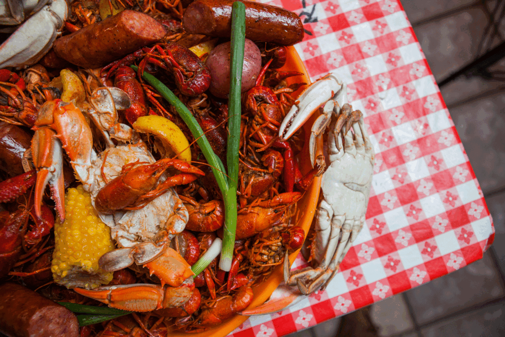 Crawfish, crabs and the fixin's